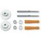 Kit de fijación de lavabos, materiales macizos, 8x90